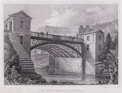 The New Bridge, Bathwick (engraving) 作者 托马斯·霍斯默牧羊人