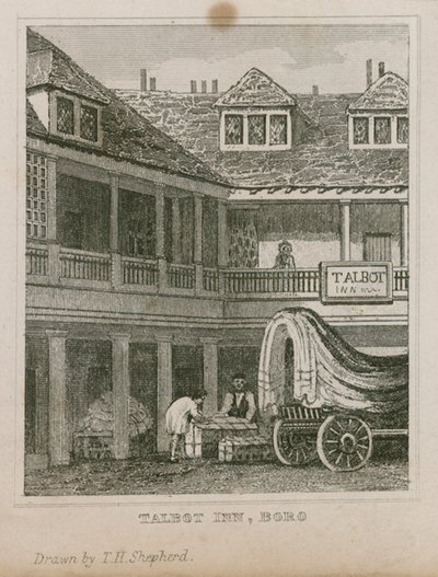 The Tabard Inn，Southwark 作者 托马斯·霍斯默牧羊人