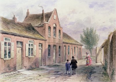 Witcher&39;s Alms Houses Tothill Fields，1850 作者 托马斯·霍斯默牧羊人