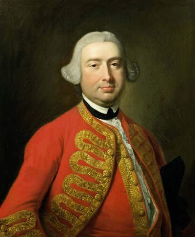 约翰胡子的肖像（约1717-91），演员和歌手 作者 Thomas Hudson