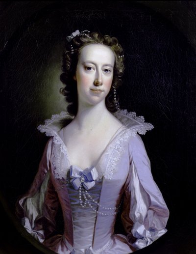 一位女士的画像 作者 Thomas Hudson