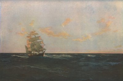 一个人落水》，1893年，约1930年。   作者 托马斯·J·萨默斯卡尔斯