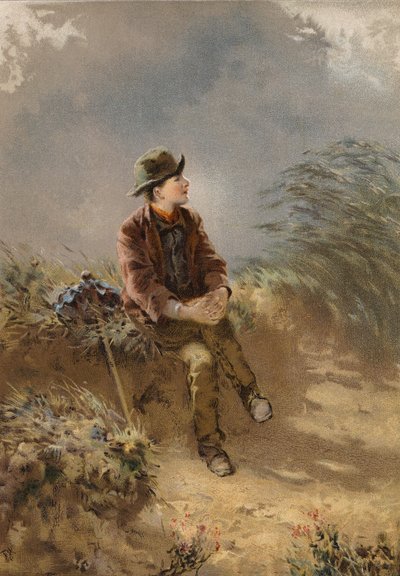 好兆头 (chromolitho) 作者 托马斯·约翰·休斯