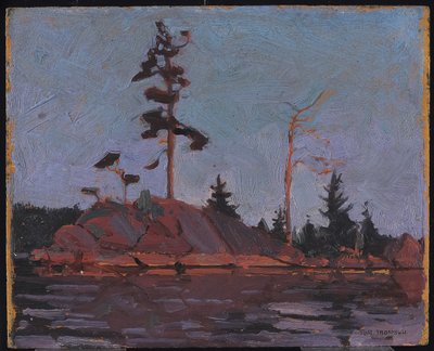Algonquin Park，1916年（复合木浆板上的油） 作者 汤姆汤姆森