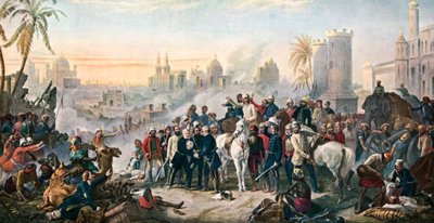 勒克瑙浮雕（彩色石版画） 作者 