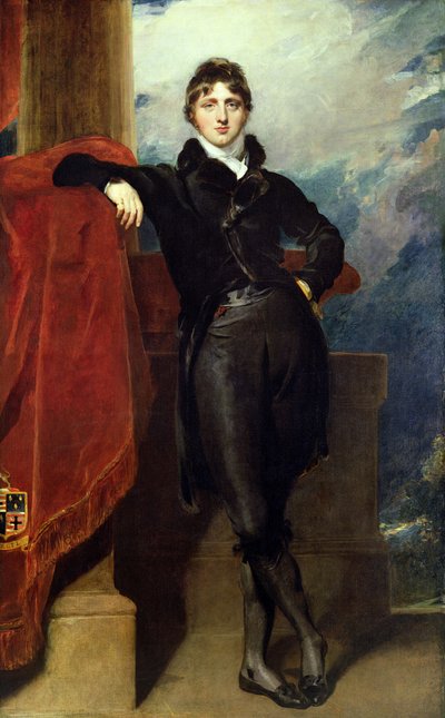 格兰维尔·列维森·高勋爵（Lord Granville Leveson-Gower），后期第一伯爵·格兰维尔，约1804-6年（布面油画） 作者 托马斯·劳伦斯