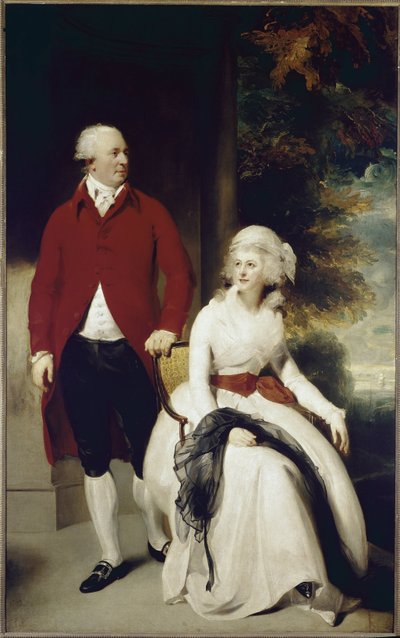 约翰·朱利叶斯·安格斯坦夫妇（布面油画 作者 Thomas Lawrence