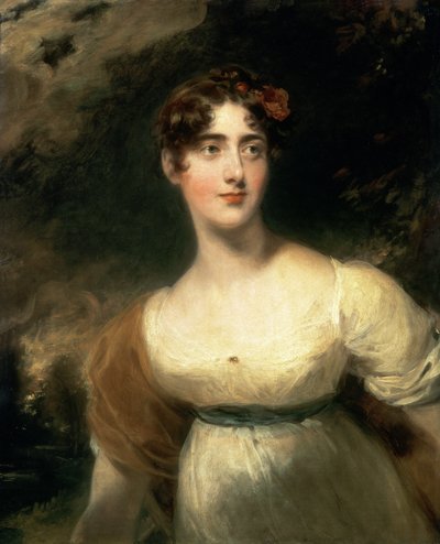 Emily Harriet Wellesley-Pole女士的肖像，后来的Raglan女士 作者 托马斯·劳伦斯