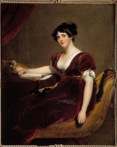 艾萨克·卡斯伯特夫人的肖像。 托马斯·劳伦斯爵士的绘画 (1769 - 1830) 作者 托马斯·劳伦斯