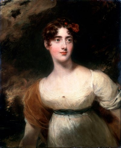 米拉迪·艾米丽·哈丽埃特·韦尔斯利·波兰夫人拉格伦的画像，1814年。 作者 托马斯·劳伦斯