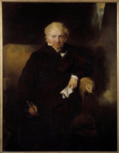 画家 Henri Fussli（或 Fuseli）（1741-1825 年）的肖像 托马斯·劳伦斯爵士（1769-1830 年）的画作 19 世纪 1042x1,09 m 巴约讷，博纳博物馆 作者 托马斯·劳伦斯