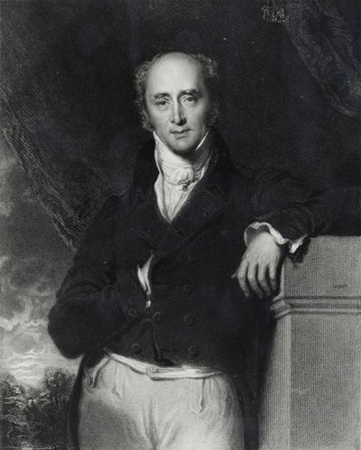 尊敬的查尔斯格雷，伯爵格雷（1764-1845）的肖像由J. Cochran雕刻 作者 托马斯·劳伦斯