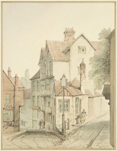 Trenchard Lane 和 Steep Street 拐角处（纸本水彩） 作者 罗伯汉长老托马斯·李森