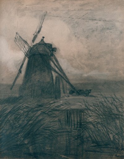 沼泽磨坊，c1840 作者 托马斯·朗德
