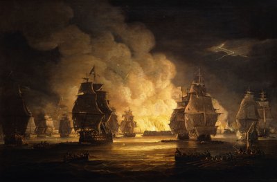 阿尔及尔战役：轰炸，1824年 作者 托马斯·鲁尼