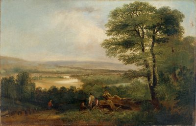 景观：诺森伯兰的风景》，1804-1848年 作者 托马斯·迈尔斯·理查森一世