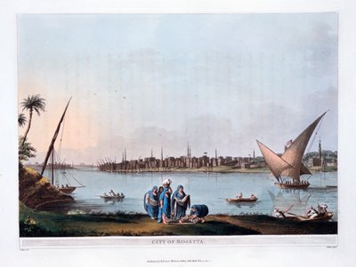 罗塞塔市，1801年 作者 托马斯·米尔顿