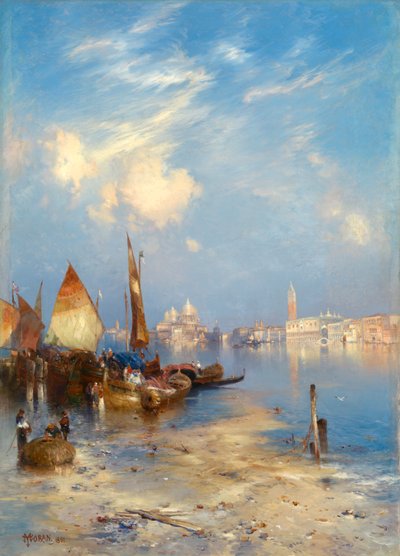 威尼斯风光》，1891年。 作者 托马斯·莫兰