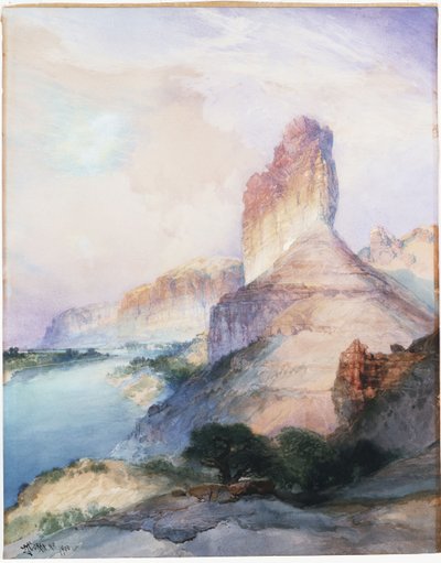 怀俄明州格林河城堡城堡，1900年 作者 托马斯·莫兰
