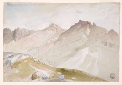 绘图，小木棉峡谷上端，瓦萨奇山脉，犹他州奥格登附近，1879 年 8 月 13 日 作者 托马斯·莫兰