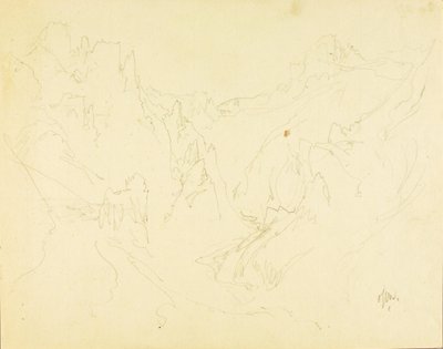 洛基峡谷实地素描 作者 托马斯·莫兰