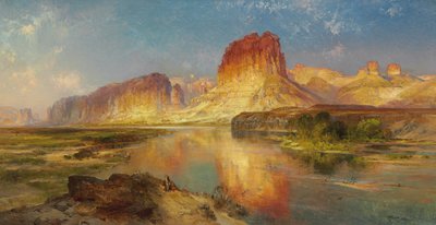 怀俄明州的绿河，1878年 作者 托马斯·莫兰