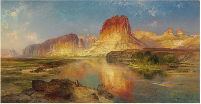 怀俄明州的绿河，1878年 作者 托马斯·莫兰
