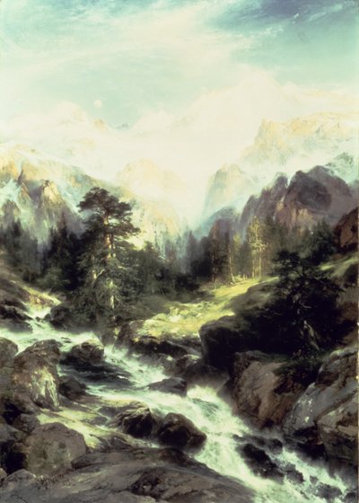 在提顿山脉，1899年 作者 托马斯·莫兰