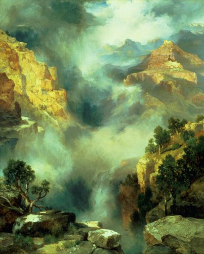峡谷迷雾，1914年 作者 托马斯·莫兰