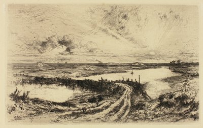 日出-池塘，东汉普顿 作者 托马斯·莫兰