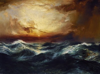风雨后的日落，1901年 作者 托马斯·莫兰
