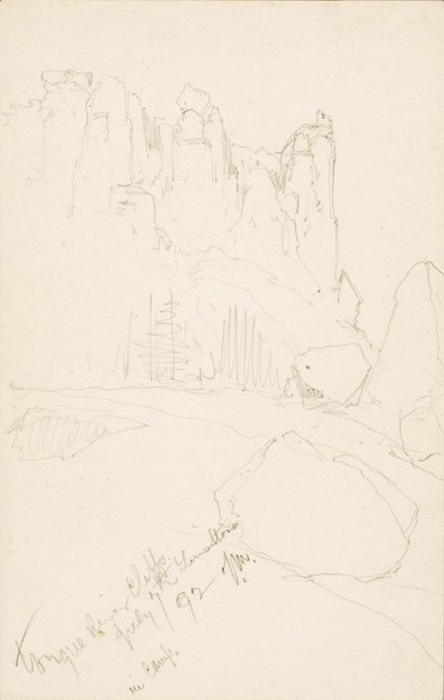汤格河悬崖（营地内） 作者 托马斯·莫兰