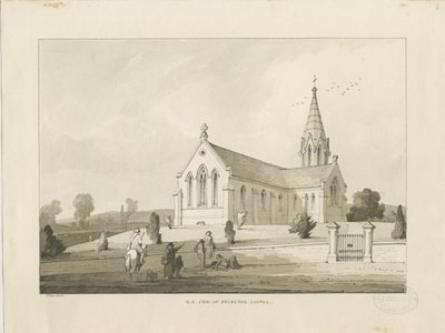 布雷雷顿教堂：[St.麦克雷教堂，布雷雷顿]水墨画，1838年 作者 托马斯·佩普洛伍德