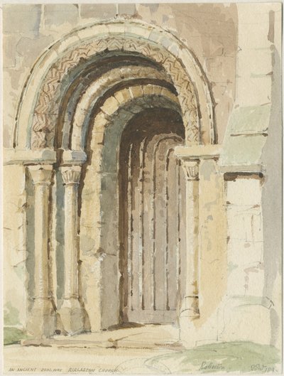 罗尔斯顿教堂：水彩画，184 [4] 作者 托马斯·佩普洛伍德