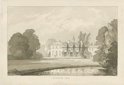 Seighford Hall：棕褐色水洗图 作者 托马斯·佩普洛伍德