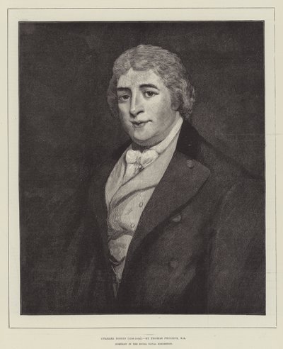 Charles Dibdin（1745-1814），皇家海军展览中的肖像 作者 Thomas Phillips