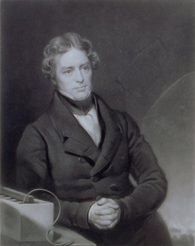Michael Faraday（1791-1867）的肖像由Henry Cousins（第1864页）c.1841刻 作者 Thomas Phillips