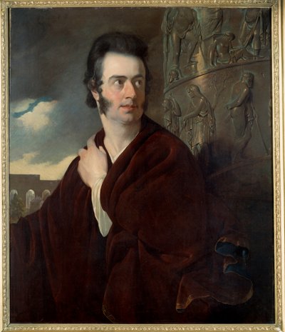 Presume portrait of Lord Byron (1788 - 1824) British poet. Painting by Thomas Phillips (1770-1845) Ec. Ang. 作者 托马斯·菲利普斯