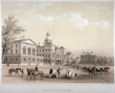 伦敦威斯敏斯特的护卫马队，1851年 作者 托马斯·皮肯