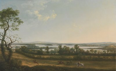 爱尔兰弗马纳郡诺克宁尼 (Knock Ninney) 的厄恩湖 (Lough Erne)，远处是贝莱尔 (Bellisle) 作者 托马斯·罗伯茨