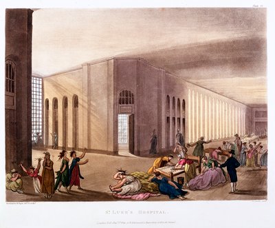 圣卢克医院，老街，伦敦，1808-1811年 作者 托马斯·罗兰森，奥古斯都·查尔斯·普金