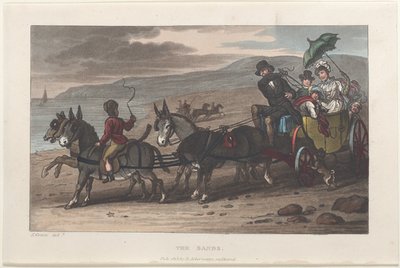 沙子，来自斯卡伯勒的诗歌素描，1813年，1813年。创作者：托马斯-罗兰森，约瑟夫-康斯坦丁-斯塔德勒，J-布鲁克。 作者 托马斯·罗兰森、约瑟夫·康斯坦丁·斯塔德勒、J Bluck