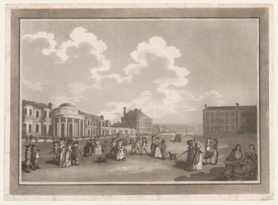 The Steine An Excursion to Brighthelmstone, June 1, 1790., June 1, 1790.创作者：Thomas Rowlandson, Samuel Alken. 作者 托马斯·罗兰森，塞缪尔·阿尔肯
