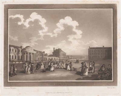 The Steine An Excursion to Brighthelmstone, June 1, 1790., June 1, 1790.创作者：Thomas Rowlandson, Samuel Alken. 作者 托马斯·罗兰森，塞缪尔·阿尔肯