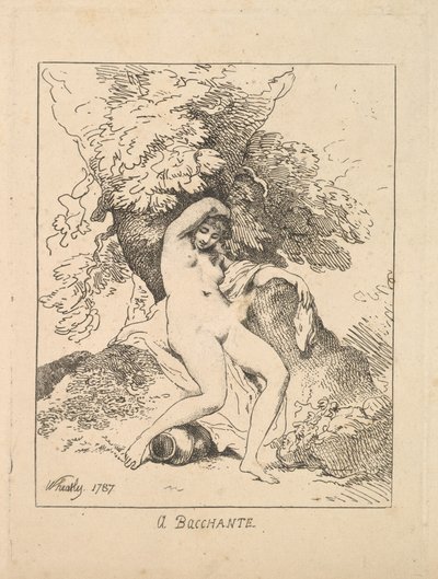 巴克尚（Bacchante），1787年。 作者 托马斯·罗兰森