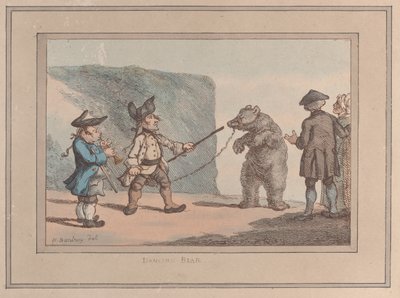 一只跳舞的熊，1800-1827，1800-1827。 作者 托马斯·罗兰森