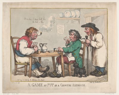 A Game at Put in a Country Alehouse, August 10, 1799., August 10, 1799. 作者 托马斯·罗兰森