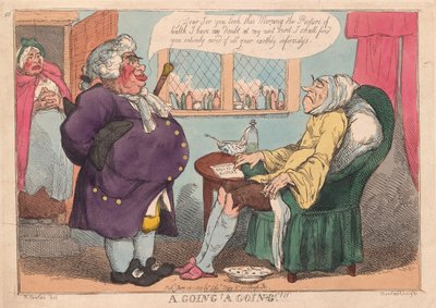 A Going，A Going !!，pub。 1813年（手工彩色雕刻） 作者 托马斯·罗兰森