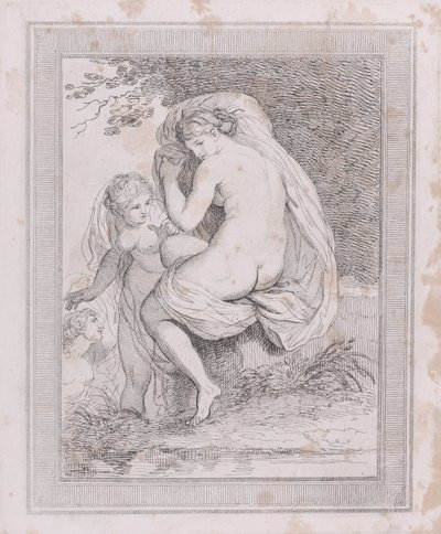 A Nymph Drying Herself, 1790-99., 1790-99. 作者 托马斯·罗兰森