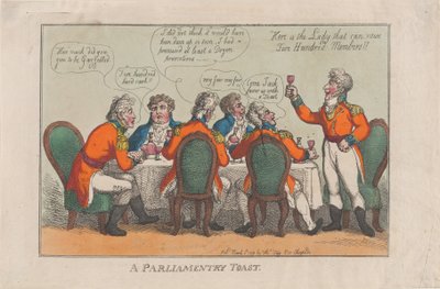 A Parliamentary Toast, March 2, 1809., March 2, 1809. 作者 托马斯·罗兰森